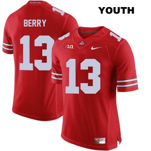 Youth NCAA Ohio State Buckeyes Rashod Berry #13 College Stitched Authentic Nike Red Football Jersey QX20J67JC